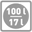Capacity 100 l / 17 l